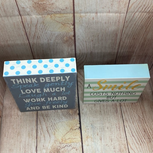 Barnyard Designs Inspirational Sign Boxes Think Deeply/A Smile - Picture 2 of 14